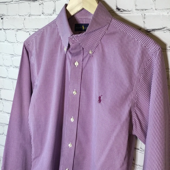 RALPH LAUREN LONG SLEEVE BUTTON DOWN SLIM FIT - Picture 2 of 7